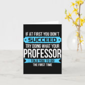Professor Funny Appreciation Gift  Karte (Gelbe Blume)