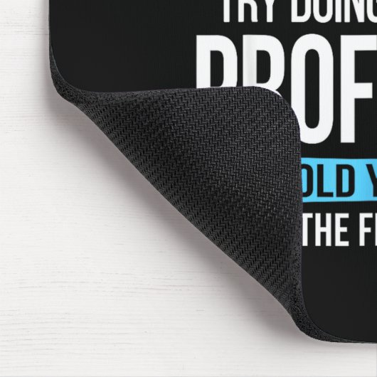 Professor Funny Appreciation Gift  Mousepad (Ecke)