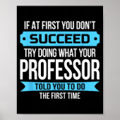 Professor Funny Appreciation Gift  Poster (Vorne)