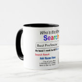 Professor - Funny Best Custom Search Tasse (Vorderseite Links)