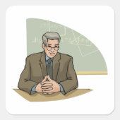 Professor für Aufkleber auf dem Platz der Klasse (Vorderseite)