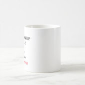 Professor für Beziehungsstatus Kaffeetasse (Mittel)