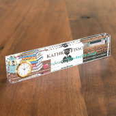 Professor für Bio-Tech-Acryl Namensplakette (Seite)