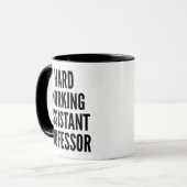 Professor für harte Arbeit Tasse (Vorderseite Links)