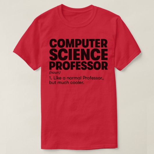 Professor für Informatik T-Shirt (Design vorne)