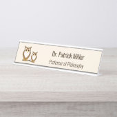 Professor für Weiße Philosophie Schreibtischnamensplakette (Vorderseite )