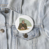 Professor Gelehrter männlicher Erzieher Lehrer Button (Beispiel)