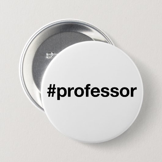 PROFESSOR Hashtag Button (Vorne & Hinten)