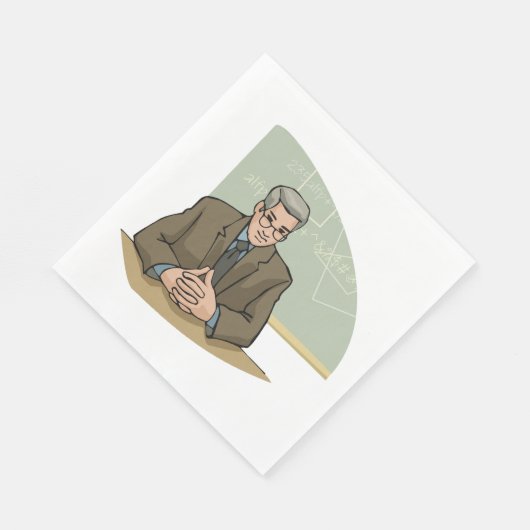 Professor in der Klasse Napkins Serviette (Ecke)
