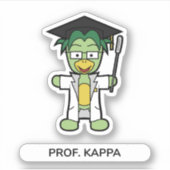 Professor Kappa, Doktor der Yokai-Studien Aufkleber (Vorderseite)