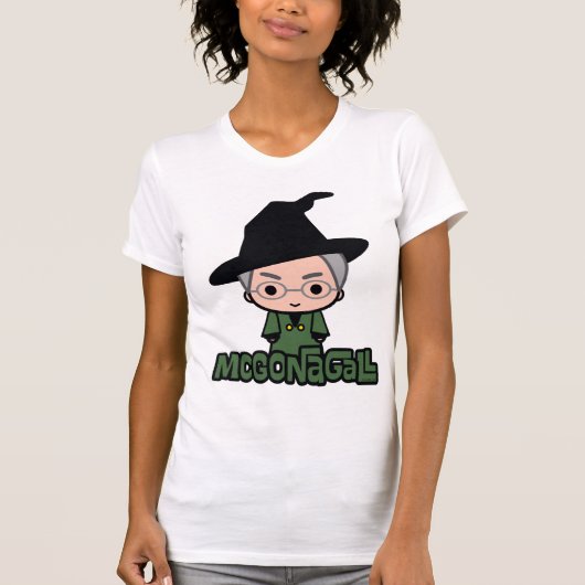 Professor McGonagall Cartoon Art T-Shirt (Vorderseite)