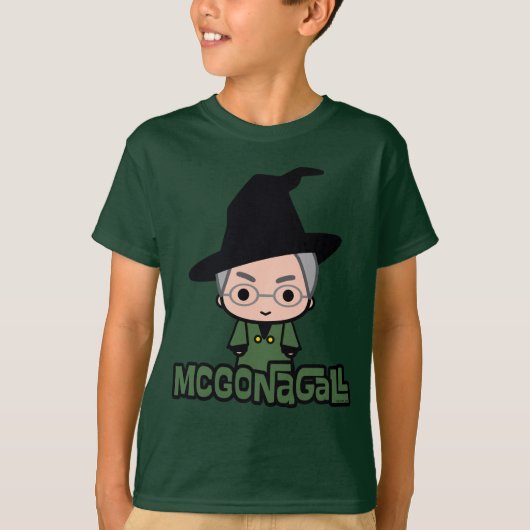 Professor McGonagall Cartoon Art T-Shirt (Vorderseite)