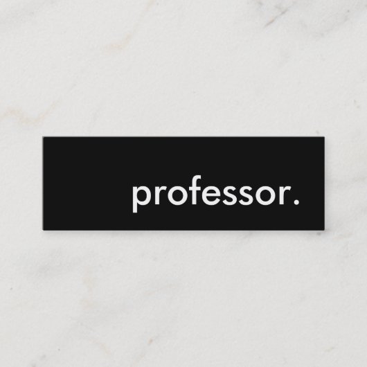 Professor. Mini Visitenkarte (Vorderseite)