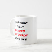 Professor mit voller Festanstellung Kaffeetasse (Vorderseite Links)