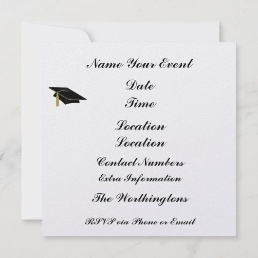 Professor Owl Einladung (Rückseite)