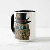 Professor Owl the Dapper Avian Scientist Tasse (Vorderseite Links)
