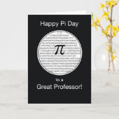 Professor Pi Day Circle Karte (Gelbe Blume)