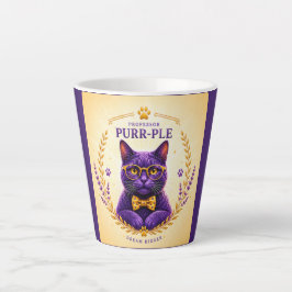 Professor Purr-Ple™ – Dream Bigger Latte Tasse