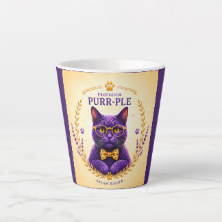 Professor Purr-Ple™ – Dream Bigger Latte Tasse