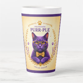Professor Purr-Ple™ – Dream Bigger Latte Tasse