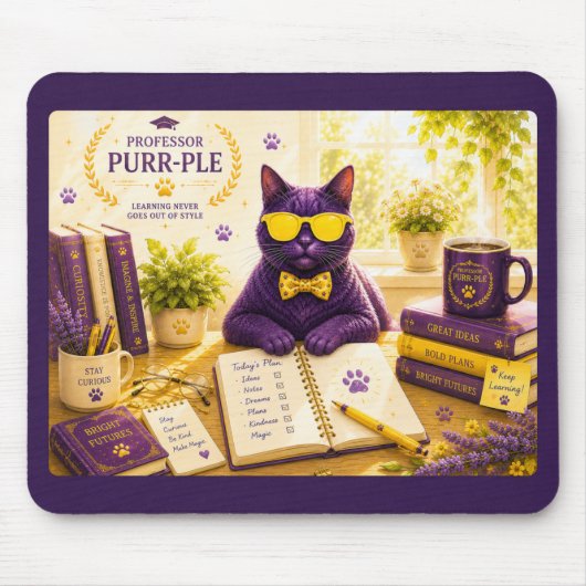 Professor Purr-Ple™ Mauspad (Vorne)