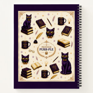 Professor Purr-Ple™ Spiralblock Notizblock