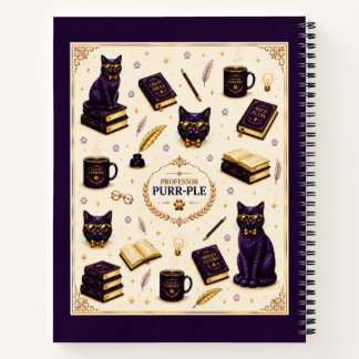 Professor Purr-Ple™ Spiralblock Notizblock