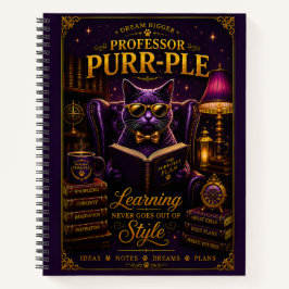 Professor Purr-Ple™ Spiralblock Notizblock