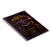Professor Purr-Ple™ Spiralblock Notizblock (Rechte Seite)