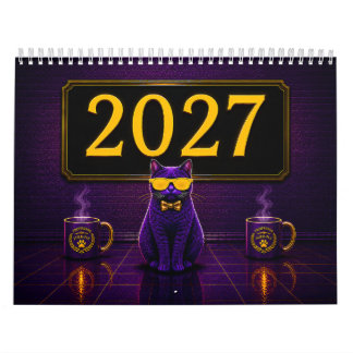 Professor Purr-ples 2027-Jahreskalender Kalender