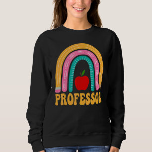 Professor Regenbogen Bleistift Frauen Zurück zur S Sweatshirt