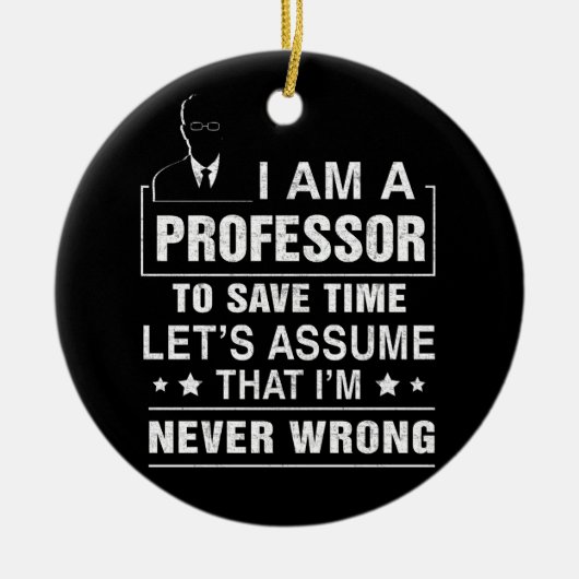 Professor Rett Time School Uni Math Friends Keramik Ornament (Vorne)