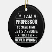 Professor Rett Time School Uni Math Friends Keramik Ornament (Links)