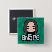 Professor Snape Cartoon Art Button (Vorne & Hinten)