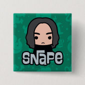 Professor Snape Cartoon Art Button (Vorderseite)