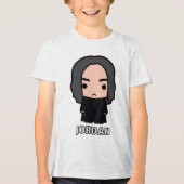 Professor Snape Cartoon Character Art Tri-Blend Shirt (Vorderseite)