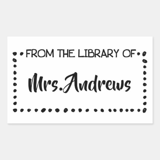 Professor Teacher Art Property Class Art Studium Rechteckiger Aufkleber (Vorderseite)