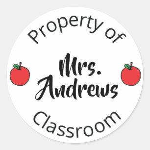Professor Teacher Art Property Class Art Studium Runder Aufkleber
