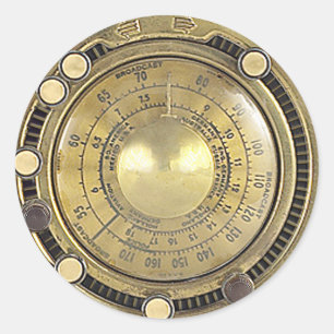 Professor Temple's Adaptive Marconiscope Runder Aufkleber