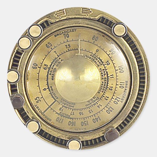 Professor Temple's Adaptive Marconiscope Runder Aufkleber (Vorderseite)