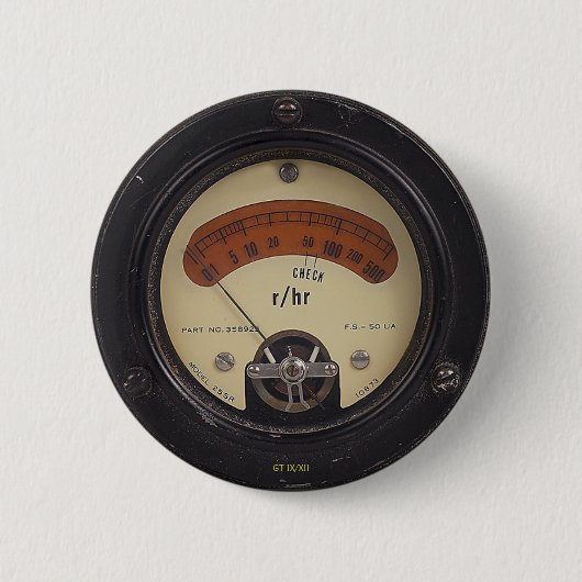 Professor Temples Raytheometer Pin Button (Vorderseite)