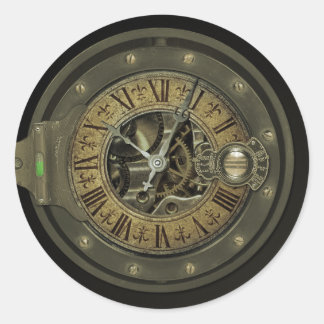 Professor Temple's Transtemporator Runder Aufkleber