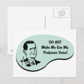 Professor Voice Postkarte (Vorne/Hinten)