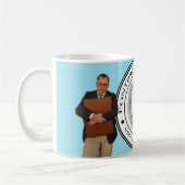 Professoren auf blauer Tasse (Links)