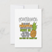 Professoren sind wie Ananas. Dankeskarte (Vorderseite)