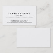 Professşional Moderne Schlichte White Business Car Visitenkarte (Vorne/Hinten)