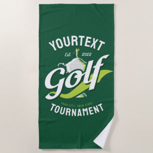 Profi-Golfer NAME Golf-Trophy-Turnier Golfen Strandtuch