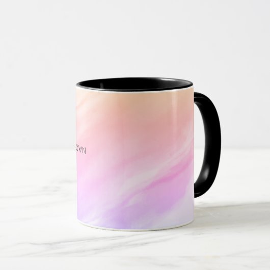Profi moderner Strandabstrakter Watercolor Tasse (VorderseiteRechts)