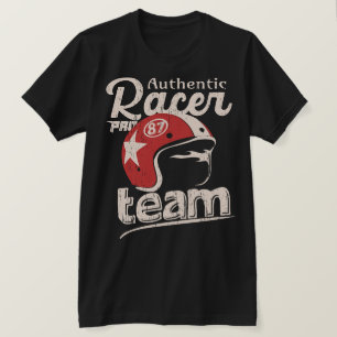 Profi-Rennfahrer authentischer Speedway-Vintage-He T-Shirt
