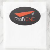 ProfiCNC Oval-Aufkleber Ovaler Aufkleber (Tasche)